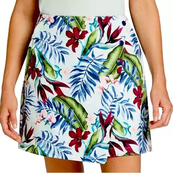 Walter Hagen lady NWT Women's 16” Palm Overlap Golf Skort